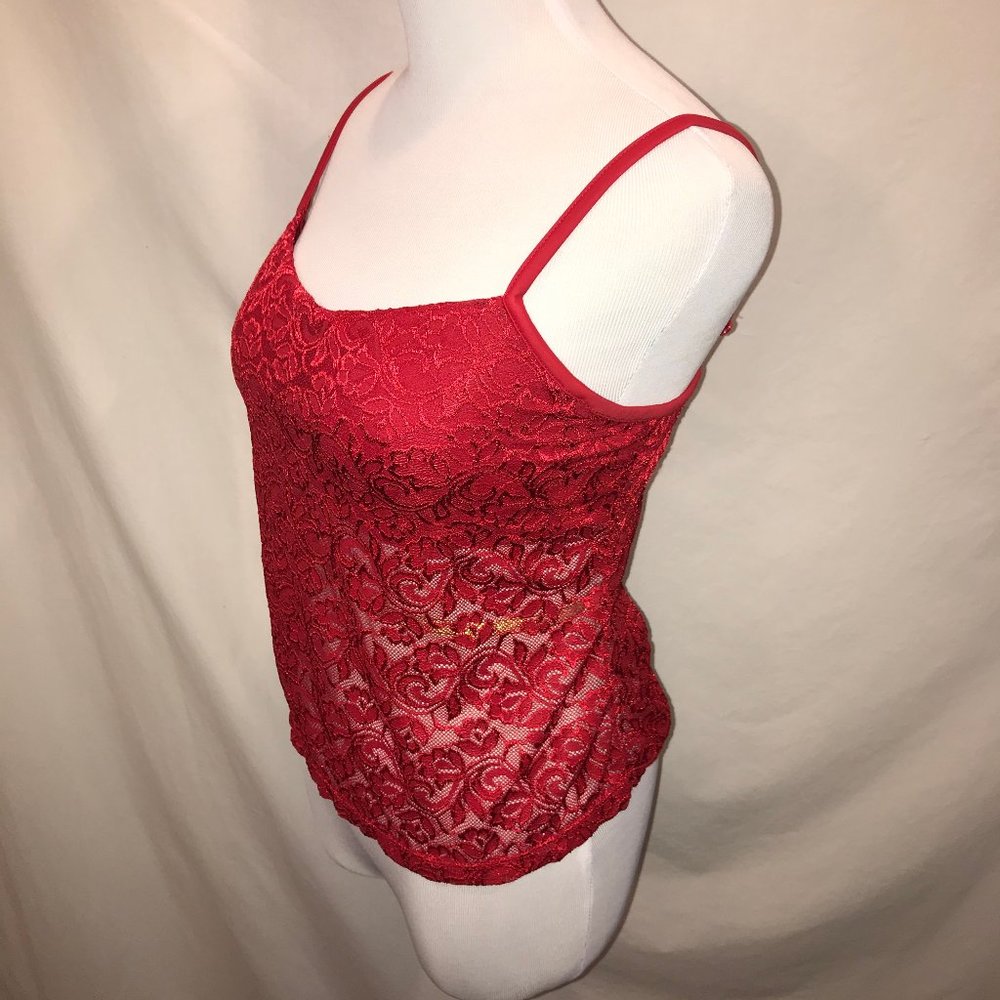 2 Lace Camisoles w/ Built-in Bra
